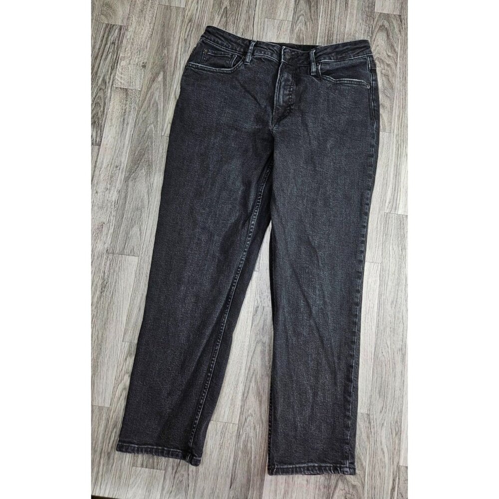 Free Assembly Size 12 Pockets 90's Straight Black Grey Denim‎ Jeans